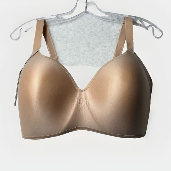 knix Other - KNIX 38G WingWoman Contour Bra Wireless Warm Sand Comfort Neutral Plunge